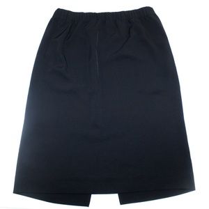 EVERLANE A Line Skirt Black Triacetate Knit Great